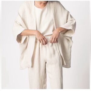 Elizabeth Suzann Emma jacket in flax OS